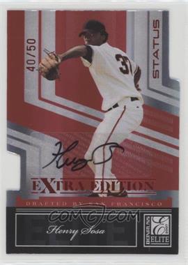 2007 Donruss Elite Extra Edition - [Base] - Status Die-Cut Signatures #150 - Henry Sosa /50