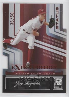 2007 Donruss Elite Extra Edition - [Base] - Status Die-Cut #22 - Greg Reynolds /50