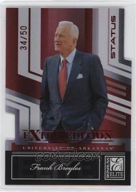 2007 Donruss Elite Extra Edition - [Base] - Status Die-Cut #70 - Frank Broyles /50