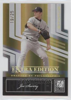 2007 Donruss Elite Extra Edition - [Base] - Status Gold Die-Cut #107 - Joe Savery /25