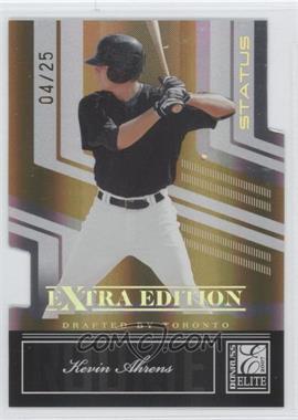 2007 Donruss Elite Extra Edition - [Base] - Status Gold Die-Cut #115 - Kevin Ahrens /25