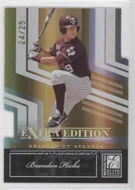 2007 Donruss Elite Extra Edition - [Base] - Status Gold Die-Cut #8 - Brandon Hicks /25