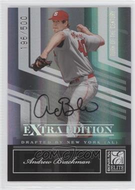 2007 Donruss Elite Extra Edition - [Base] - Turn of the Century Signatures #1 - Andrew Brackman /500