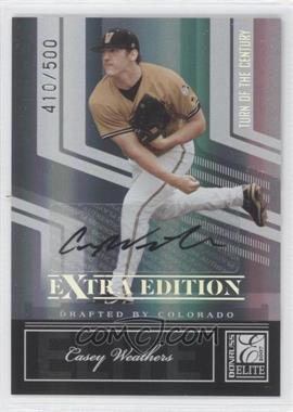 2007 Donruss Elite Extra Edition - [Base] - Turn of the Century Signatures #12 - Casey Weathers /500