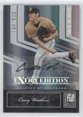 2007 Donruss Elite Extra Edition - [Base] - Turn of the Century Signatures #12 - Casey Weathers /500