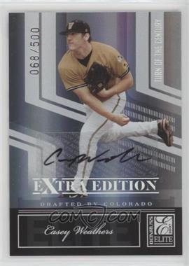 2007 Donruss Elite Extra Edition - [Base] - Turn of the Century Signatures #12 - Casey Weathers /500