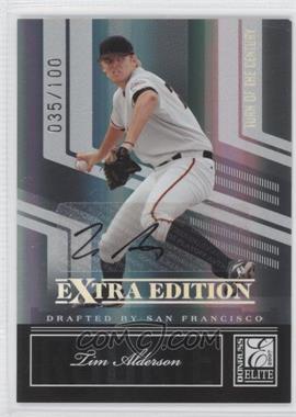 2007 Donruss Elite Extra Edition - [Base] - Turn of the Century Signatures #132 - Tim Alderson /100