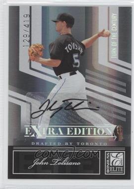 2007 Donruss Elite Extra Edition - [Base] - Turn of the Century Signatures #25 - John Tolisano /419