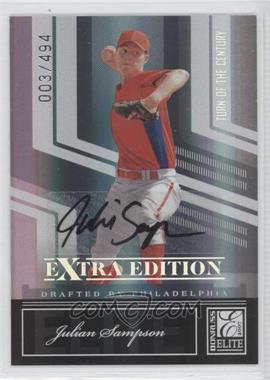 2007 Donruss Elite Extra Edition - [Base] - Turn of the Century Signatures #27 - Julian Sampson /494