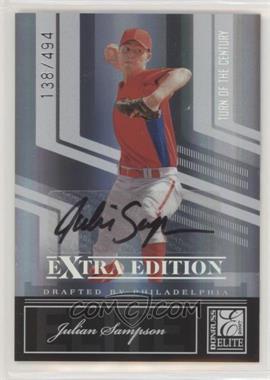 2007 Donruss Elite Extra Edition - [Base] - Turn of the Century Signatures #27 - Julian Sampson /494