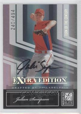 2007 Donruss Elite Extra Edition - [Base] - Turn of the Century Signatures #27 - Julian Sampson /494