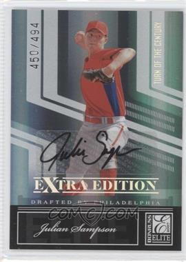 2007 Donruss Elite Extra Edition - [Base] - Turn of the Century Signatures #27 - Julian Sampson /494