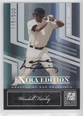 2007 Donruss Elite Extra Edition - [Base] - Turn of the Century Signatures #52 - Wendell Fairley /500