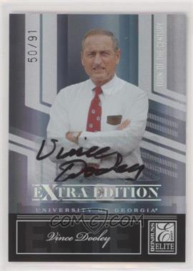 2007 Donruss Elite Extra Edition - [Base] - Turn of the Century Signatures #76 - Vince Dooley /91