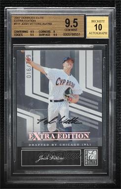 2007 Donruss Elite Extra Edition - [Base] #111 - Josh Vitters /769 [BGS 9.5 GEM MINT]