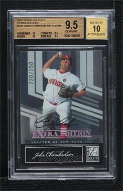 2007 Donruss Elite Extra Edition - [Base] #130 - Joba Chamberlain /250 [BGS 9.5 GEM MINT]