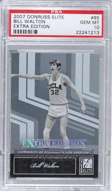 2007 Donruss Elite Extra Edition - [Base] #85 - Bill Walton [PSA 10 GEM MT]