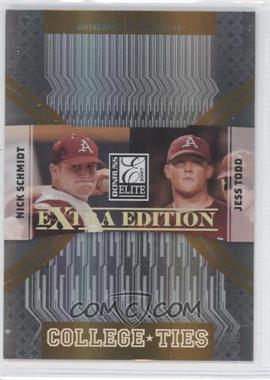 2007 Donruss Elite Extra Edition - College Ties - Gold #CT-2 - Nick Schmidt, Jess Todd /500