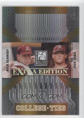 2007 Donruss Elite Extra Edition - College Ties - Gold #CT-2 - Nick Schmidt, Jess Todd /500