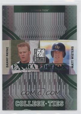 2007 Donruss Elite Extra Edition - College Ties - Green #CT-8 - Danny Payne, Matt Wieters /1500