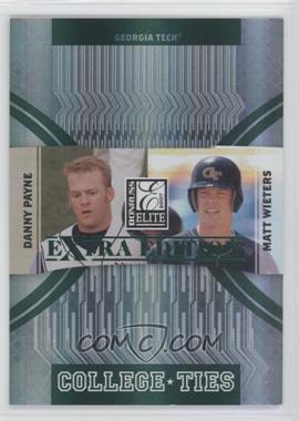 2007 Donruss Elite Extra Edition - College Ties - Green #CT-8 - Danny Payne, Matt Wieters /1500