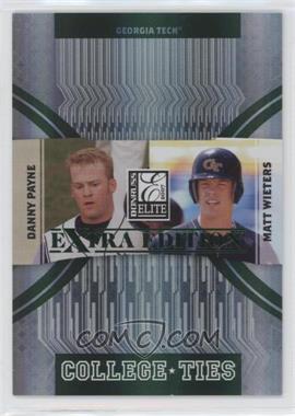 2007 Donruss Elite Extra Edition - College Ties - Green #CT-8 - Danny Payne, Matt Wieters /1500