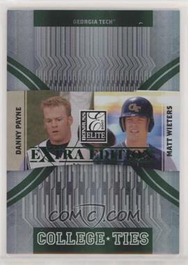 2007 Donruss Elite Extra Edition - College Ties - Green #CT-8 - Danny Payne, Matt Wieters /1500