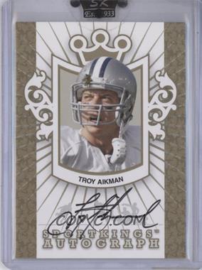 2007 Sportkings Series A - Autographs - Gold #A-TA - Troy Aikman