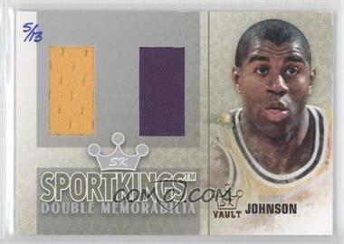 2007 Sportkings Series A - Double Memorabilia - Silver 2015 Sport Kings Vault #DM-03 - Magic Johnson /13