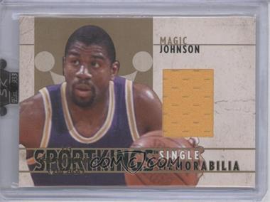 2007 Sportkings Series A - Single Memorabilia - Gold The National Chicago #SM-39 - Magic Johnson /1