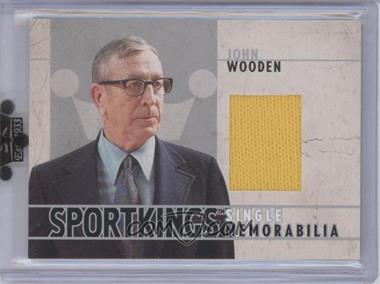 2007 Sportkings Series A - Single Memorabilia - Silver #SM-35 - John Wooden [Uncirculated]