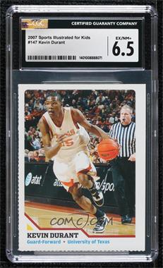 2007 Sports Illustrated for Kids Series 4 - [Base] #147 - Kevin Durant [CGC 6.5 EX/NM+]