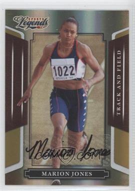 2008 Donruss Americana Sports Legends - [Base] - Mirror Gold Signatures #136 - Marion Jones /25