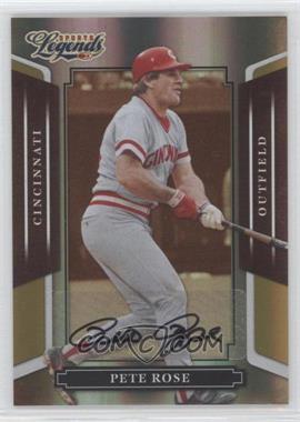 2008 Donruss Americana Sports Legends - [Base] - Mirror Gold Signatures #150 - Pete Rose /25