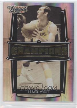 2008 Donruss Americana Sports Legends - Champions - Gold #C-1 - Jerry West /100