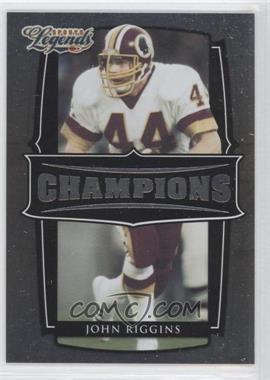 2008 Donruss Americana Sports Legends - Champions #C-5 - John Riggins /1000