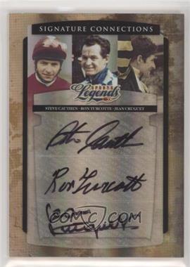 2008 Donruss Americana Sports Legends - Signature Connection Triples #SCT-2 - Steve Cauthen, Ron Turcotte, Jean Cruguet /250