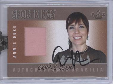 2008 Sportkings Series B - Autograph - Memorabilia - Silver #AM-ADU1 - Annie Duke