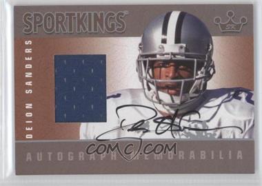 2008 Sportkings Series B - Autograph - Memorabilia - Silver #AM-DSA1 - Deion Sanders