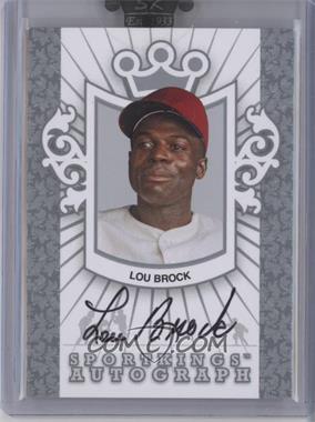 2008 Sportkings Series B - Autographs - Silver #A-LBR - Lou Brock /80 [Uncirculated]