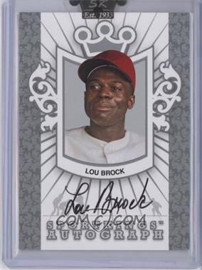 2008 Sportkings Series B - Autographs - Silver #A-LBR - Lou Brock /80