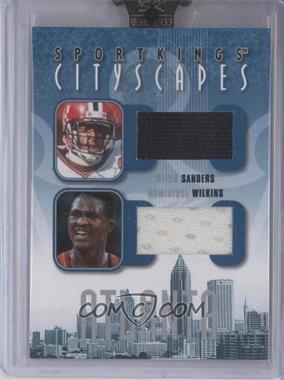 2008 Sportkings Series B - Cityscapes - Silver #CSD-02 - Deion Sanders, Dominique Wilkins