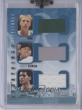 2008 Sportkings Series B - Cityscapes Triple - Silver #CST-01 - Larry Bird, Roger Clemens, Robert Parish [Uncirculated]