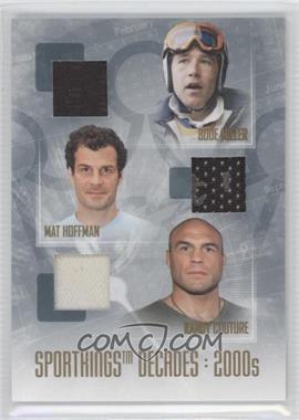 2008 Sportkings Series B - Decades Memorabilia - Gold #D-06 - Bode Miller, Randy Couture, Mat Hoffman /10