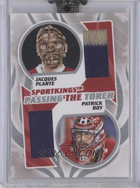2008 Sportkings Series B - Passing the Torch - Silver #PTT-06 - Jacques Plante, Patrick Roy