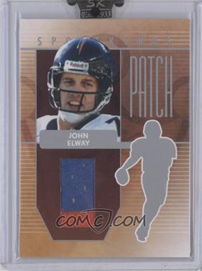 2008 Sportkings Series B - Patch - Silver #P-14 - John Elway