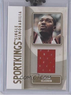 2008 Sportkings Series B - Single Memorabilia - Gold #SM-16 - Hakeem Olajuwon /10