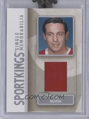 2008 Sportkings Series B - Single Memorabilia - Silver #SM-19 - Jean Beliveau