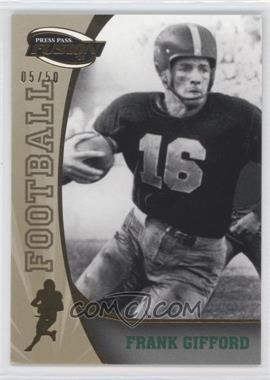 2009 Press Pass Fusion - [Base] - Gold #43 - Frank Gifford /50