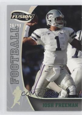 2009 Press Pass Fusion - [Base] - Onyx #42 - Josh Freeman /99